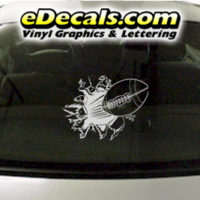 SPT236 Football Sports Ball Cartoon Decal