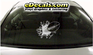 SPT236 Football Sports Ball Cartoon Decal