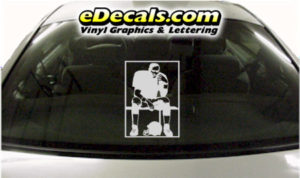 SPT237 Football Sports Player Cartoon Decal