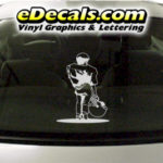 SPT238 Football Sports Player Cartoon Decal