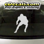 SPT239 Football Sports Player Cartoon Decal