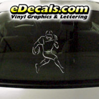  SPT240 Football Sports Player Cartoon Decal