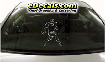 SPT240 Football Sports Player Cartoon Decal