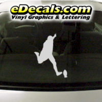  SPT241 Football Sports Player Cartoon Decal