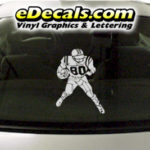 SPT242 Football Sports Player Cartoon Decal
