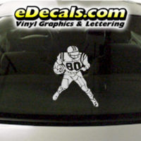  SPT242 Football Sports Player Cartoon Decal