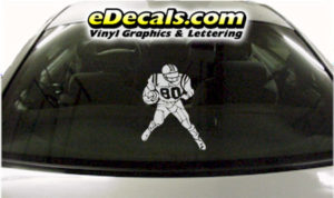 SPT242 Football Sports Player Cartoon Decal