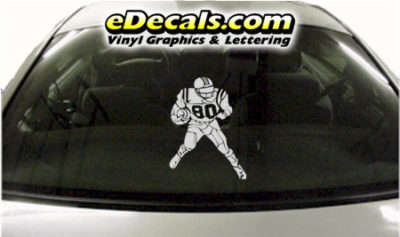 SPT242 Football Sports Player Cartoon Decal