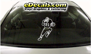 SPT243 Football Sports Player Cartoon Decal