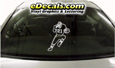 SPT243 Football Sports Player Cartoon Decal