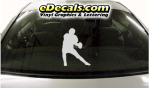 SPT244 Football Sports Player Cartoon Decal