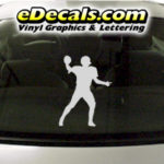 SPT245 Football Sports Player Cartoon Decal