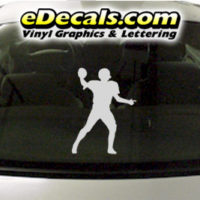  SPT245 Football Sports Player Cartoon Decal