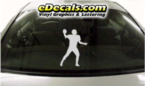 SPT245 Football Sports Player Cartoon Decal