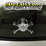 SPT246 Football Sports Helmet Cartoon Decal