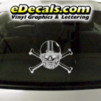  SPT246 Football Sports Helmet Cartoon Decal