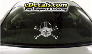 SPT246 Football Sports Helmet Cartoon Decal