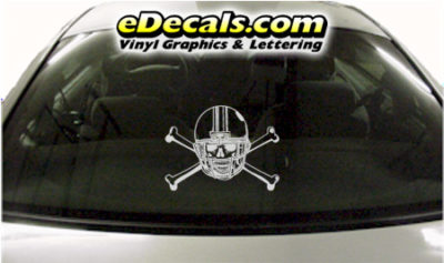 SPT246 Football Sports Helmet Cartoon Decal
