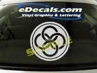 SYM105 Asian Symbol Decal