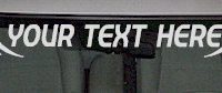  WSD102 Fast and Furious  Accent Your Text Here Windshield Decal