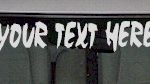 WSD103 Flame Accent Your Text Here Windshield Decal