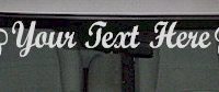  WSD106 Flowers Accent Your Text Here Windshield Decal