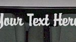 WSD107 Flowers Accent Your Text Here Windshield Decal