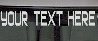  WSD109 Super Street Radiation Your Text Here Windshield Decal