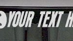 WSD110 Flame Accent Your Text Here Windshield Decal