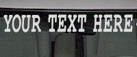 WSD112 Firefighter Ladder Helmet Your Text Here Windshield Decal