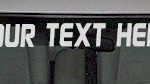 WSD113 Eagle Bird Your Text Here Windshield Decal