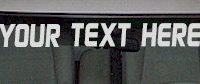  WSD113 Eagle Bird Your Text Here Windshield Decal