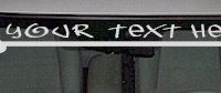  WSD114 Pitchfork Devil Your Text Here Windshield Decal