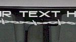 WSD115 Barb Wire Accent Your Text Here Windshield Decal