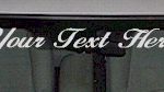 WSD116 Flowers Accent Your Text Here Windshield Decal