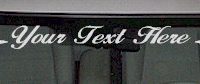  WSD116 Flowers Accent Your Text Here Windshield Decal
