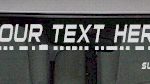 WSD117 Bar Code Accent Your Text Here Windshield Decal