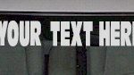 WSD118 Fast and Furious Accent Your Text Here Windshield Decal