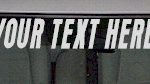 WSD120 Tire Tracks Accent Your Text Here Windshield Decal