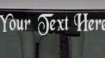 WSD121 Fast and Furious Accent Your Text Here Windshield Decal