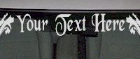  WSD121 Fast and Furious Accent Your Text Here Windshield Decal