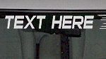 WSD124 Eagle Accent Your Text Here Windshield Decal