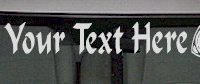  WSD125 Rotary Your Text Here Windshield Decal