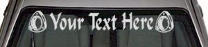 WSD125 Rotary Your Text Here Windshield Decal