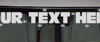  WSD131 Bullet Holes Your Text Here Windshield Decal
