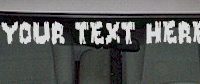  WSD132 Skull and Crossbones Your Text Here Windshield Decal