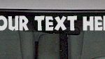 WSD133 Accent Your Text Here Windshield Decal