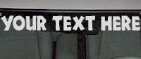 WSD133 Accent Your Text Here Windshield Decal