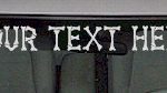 WSD135 Skull Accent Your Text Here Windshield Decal