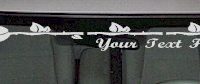  WSD137 Rose Flower Your Text Here Windshield Decal